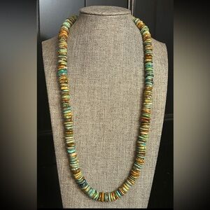 Turquoise Necklace, Native, Boho, Southwestern
